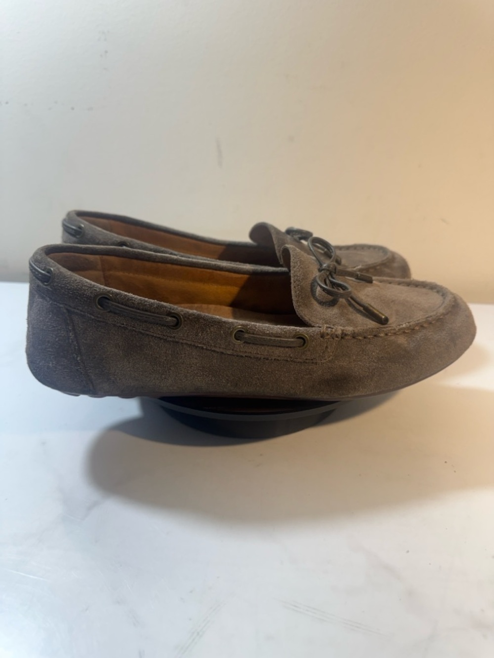Vionic Virginia Dark Taupe Suede Women's Moccasin Loafers - Size 9 - Picture 5 of 9